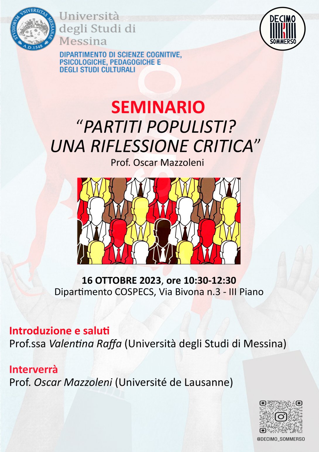 Locandina Seminario Decimo Sommerso.