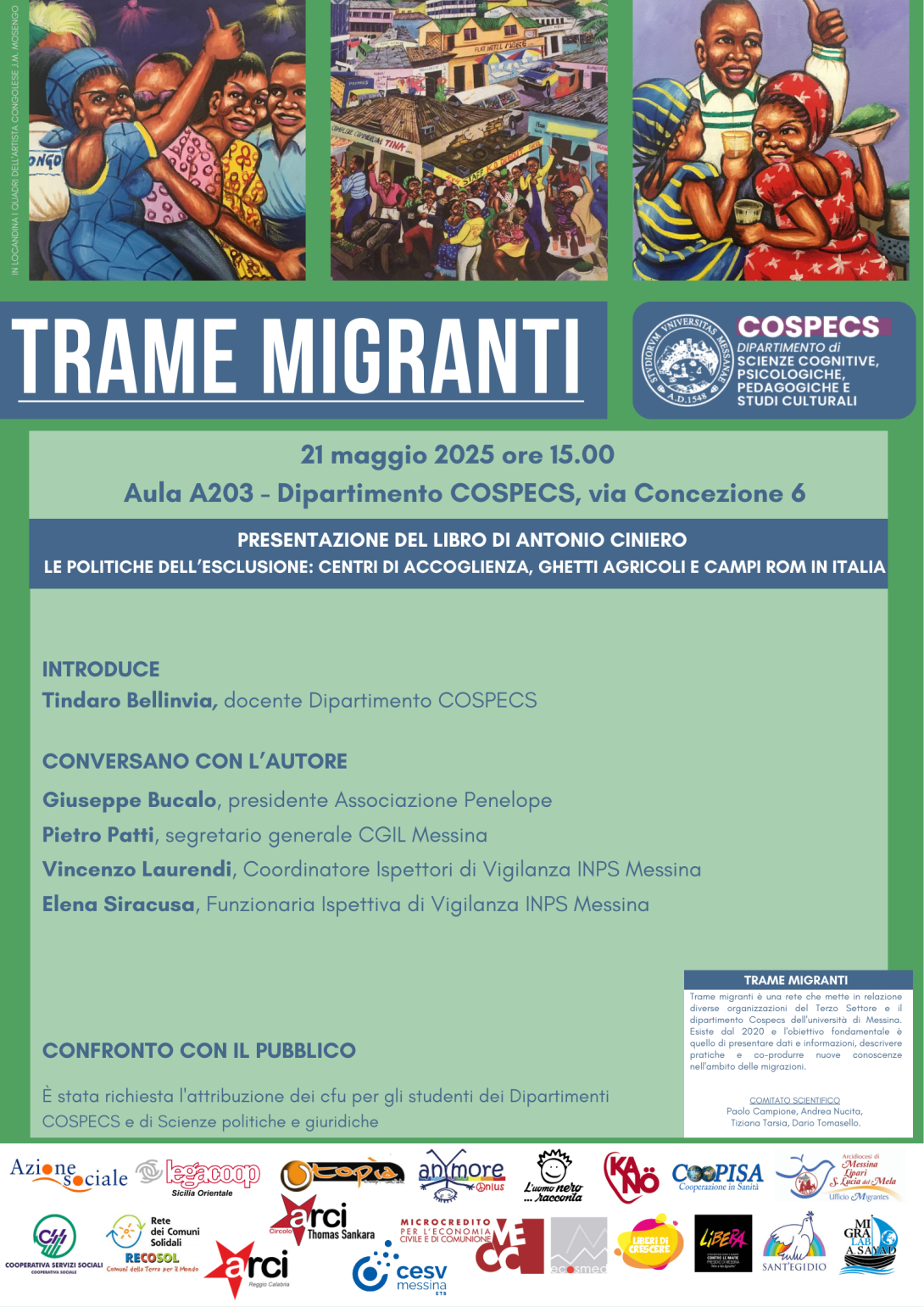 TRAME MIGRANTI 21-5-2025