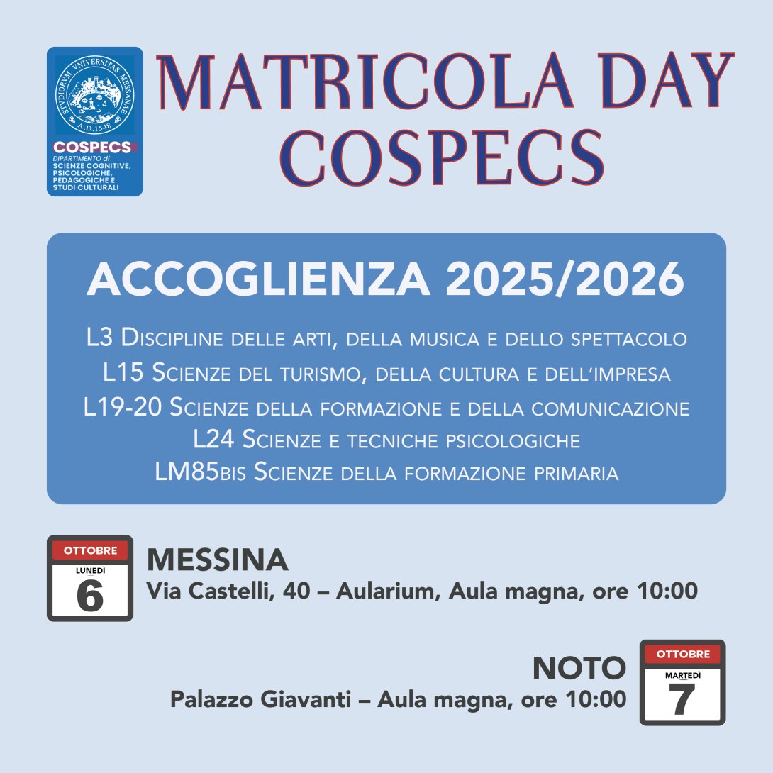 Matricola COSPECS Day 2025