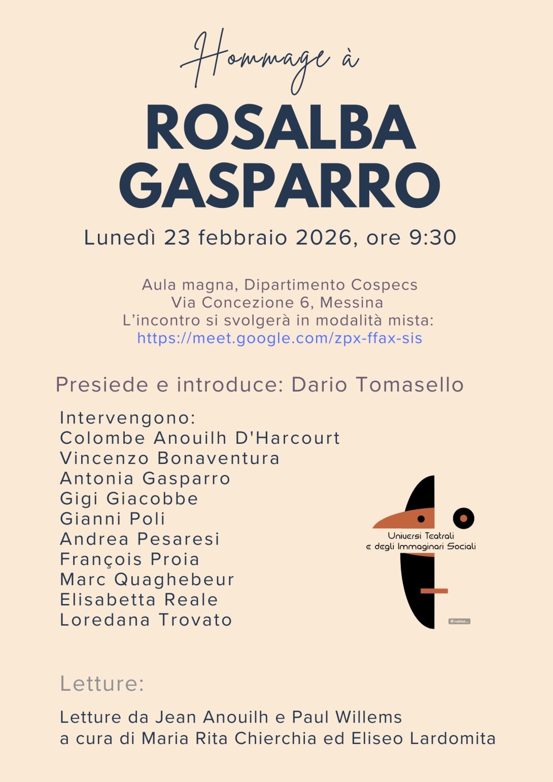 Locandina Rosalba Gasparro