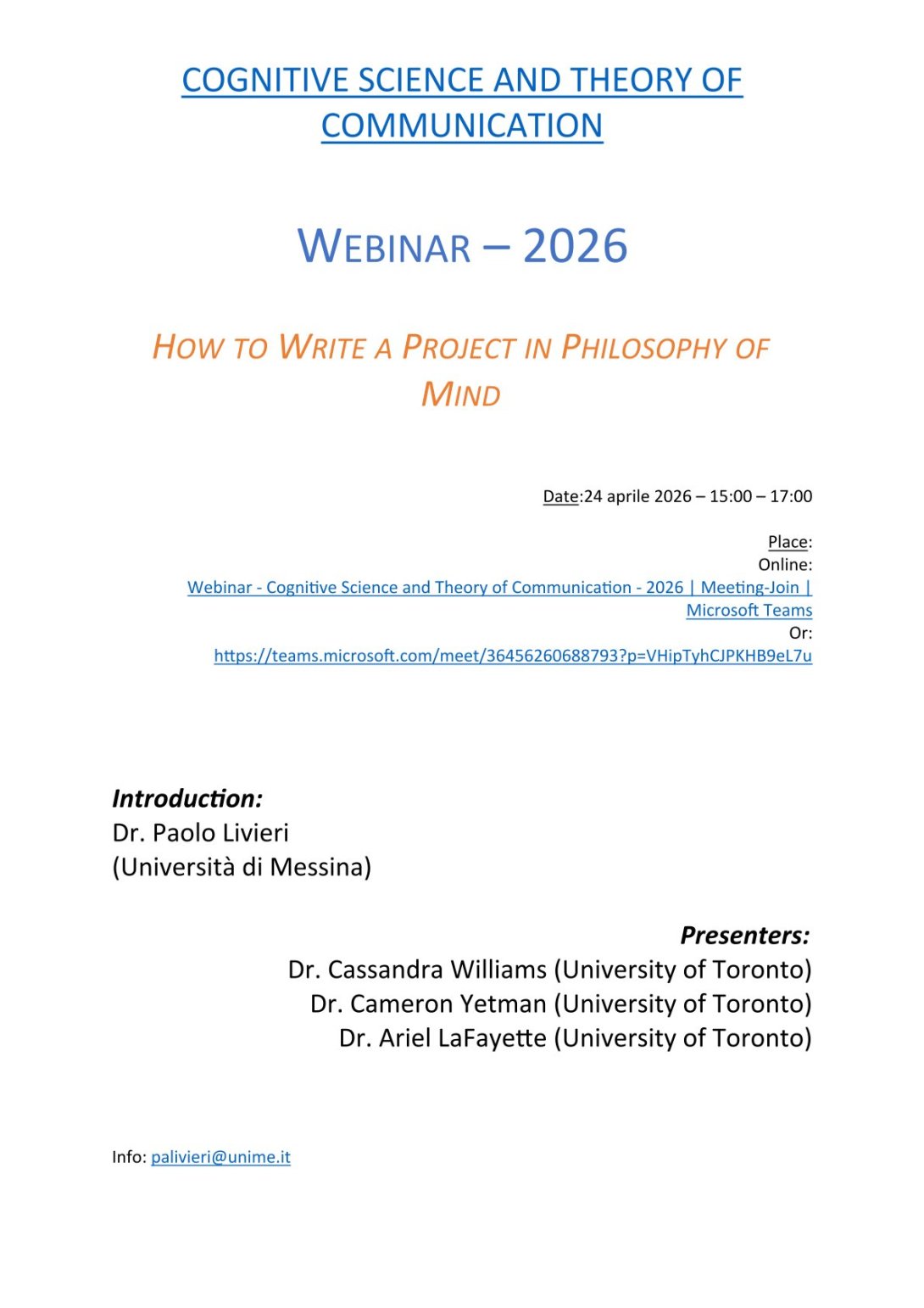 Webinar - Poster