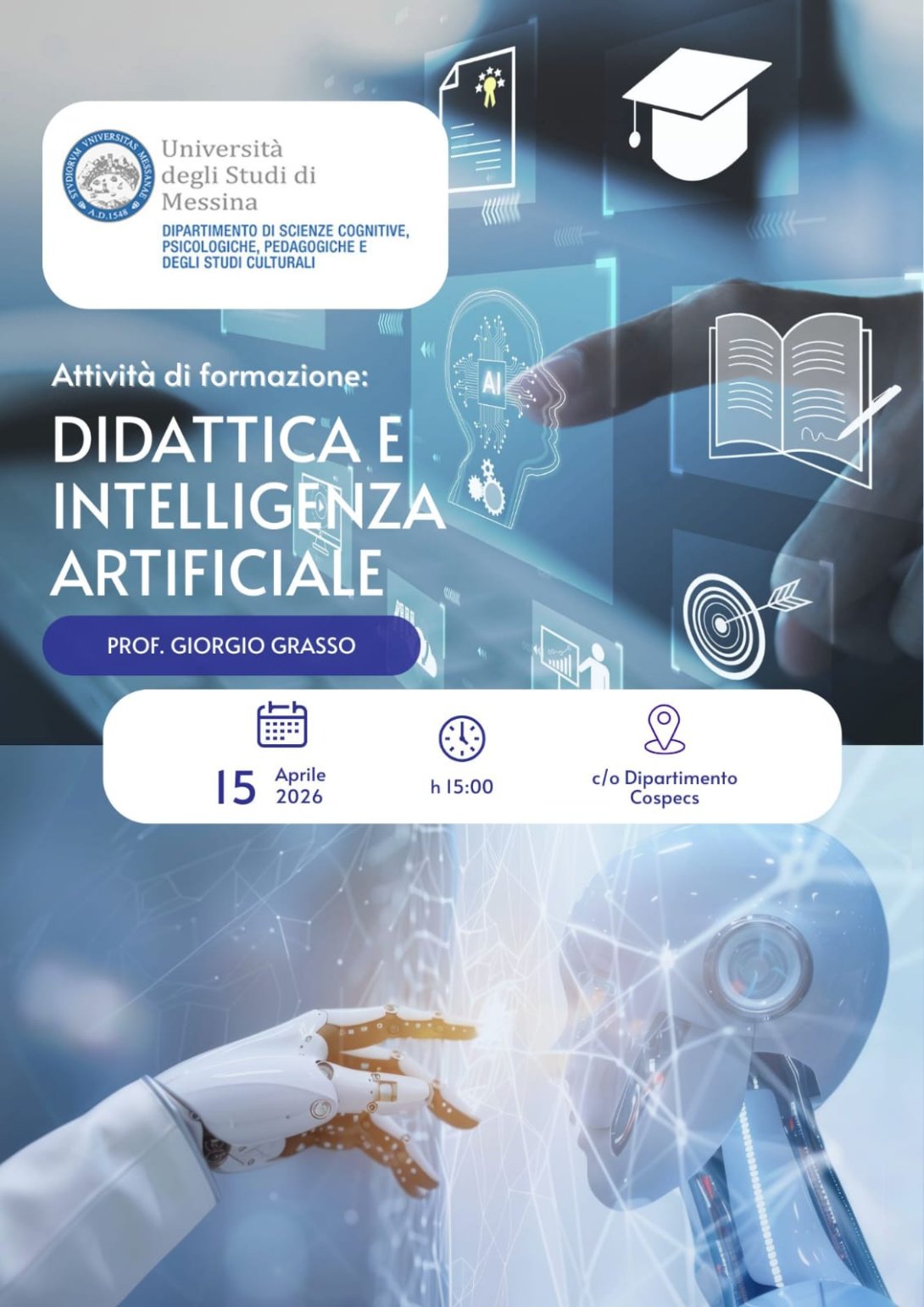 Didattica e Intelligenza Artificiale - Formazione docenti - 15 aprile 2026